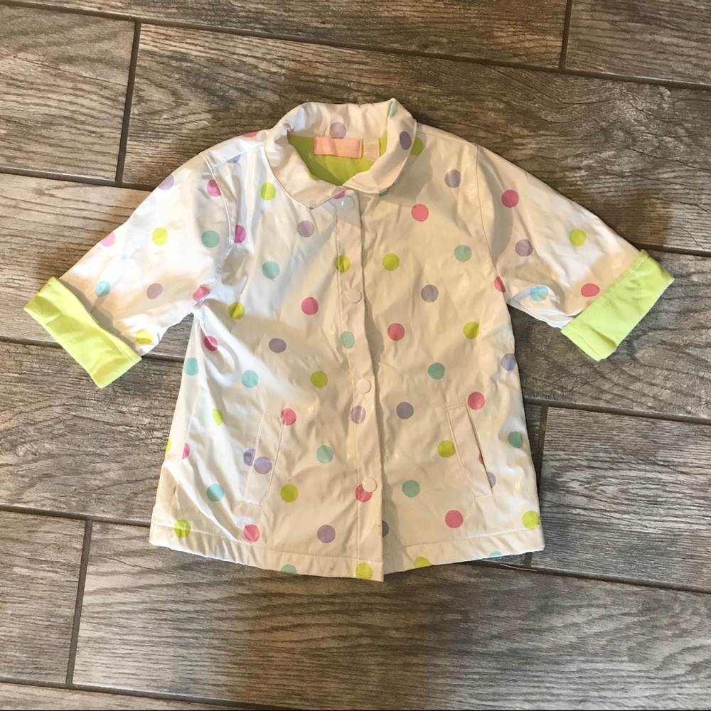 ☔️ Polka Dot Girls Rain Coat - 12 months